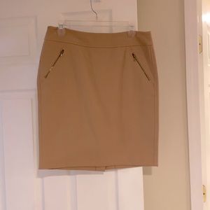 Loft camel skirt